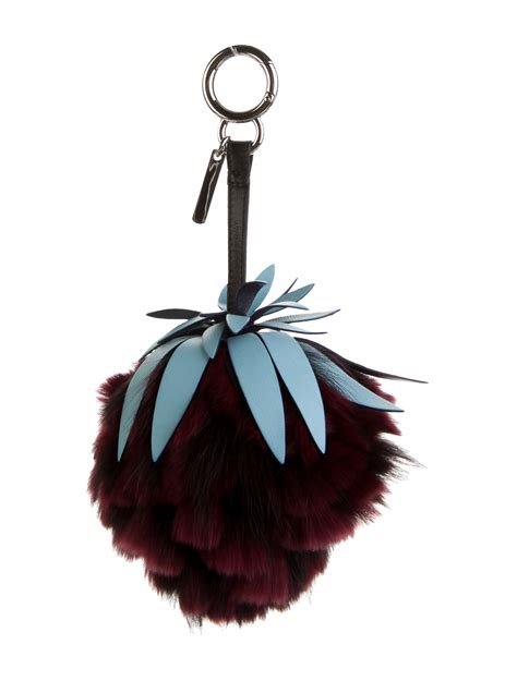 fendi faux fur keychain|fendi keychains for sale.